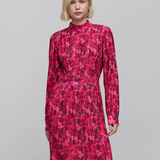 Robe plissée imprimée fleurs - Rose bubble - IKKS WOMEN