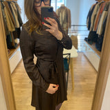 Robe portefeuille imprimé léopard - Chocolat - IKKS WOMEN