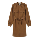 Robe chemise courte Serbia - KAKI - GRACE & MILA