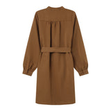 Robe chemise courte Serbia - KAKI - GRACE & MILA