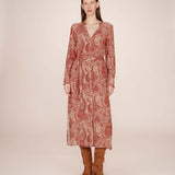 Robe longue bohème Source - Terracotta - GRACE & MILA