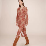 Robe longue bohème Source - Terracotta - GRACE & MILA
