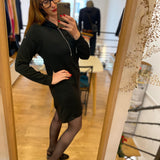 Robe sweat Teana en molleton - Noir - Sun Valley femme