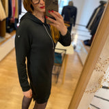 Robe sweat Teana en molleton - Noir - Sun Valley femme