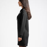 Robe sweat Teana en molleton - Noir - Sun Valley femme