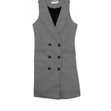 Robe tailleur sans manche Raisy - Prince de galles - LA PETITE ETOILE