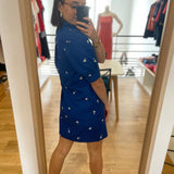 Robe chemise - Bleu électrique - I.Code