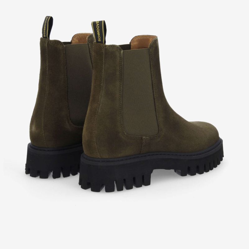 Bottines chelsea crantées en cuir velours Rotterdam - Capres - SCHMOOVE FEMME