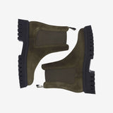 Bottines chelsea crantées en cuir velours Rotterdam - Capres - SCHMOOVE FEMME