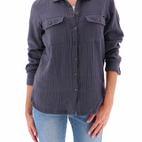 Chemise légère Ruskin - Bleu ardoise - Sun Valley femme