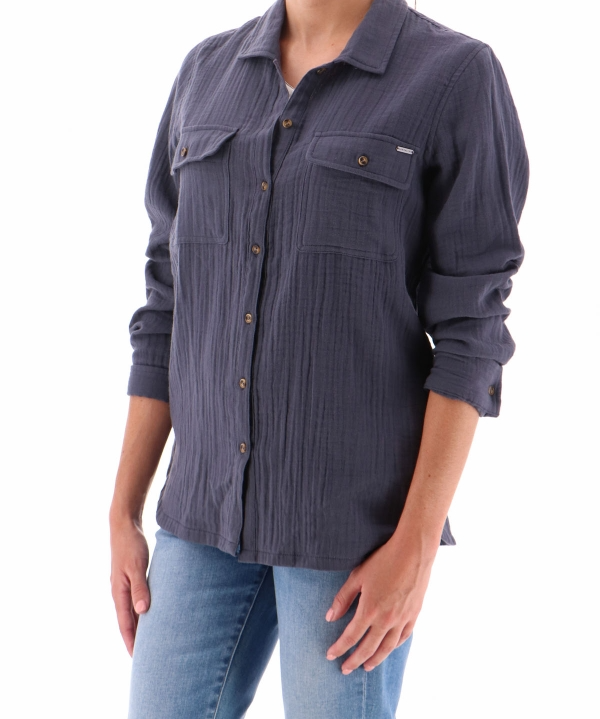 Chemise légère Ruskin - Bleu ardoise - Sun Valley femme