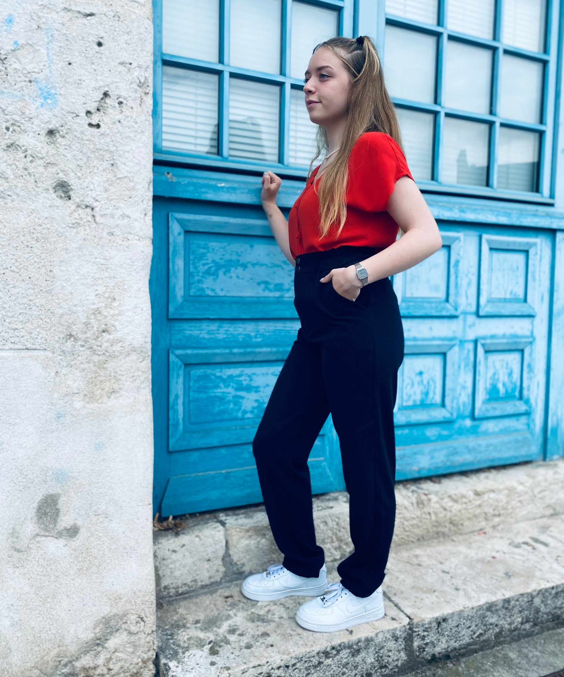 Pantalon jazz - bleu - SUNCOO
