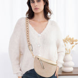 Two-material belt bag with 2 shoulder straps - LORA