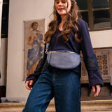 Two-material belt bag with 2 shoulder straps - LORA