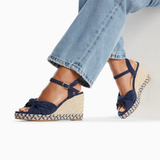 Georgina Wedges - Navy - VANESSA WU
