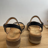 Sandales plateforme à brides fantaisie - Noires - LA BOTTINE SOURIANTE