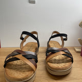 Sandales plateforme à brides fantaisie - Noires - LA BOTTINE SOURIANTE
