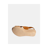 Sandales slingback compensées 5528 - Camel - EVA FRUTOS