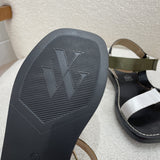Sandales plates - kaki - Vanessa Wu