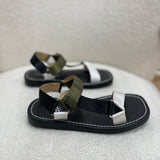 Sandales plates - kaki - Vanessa Wu