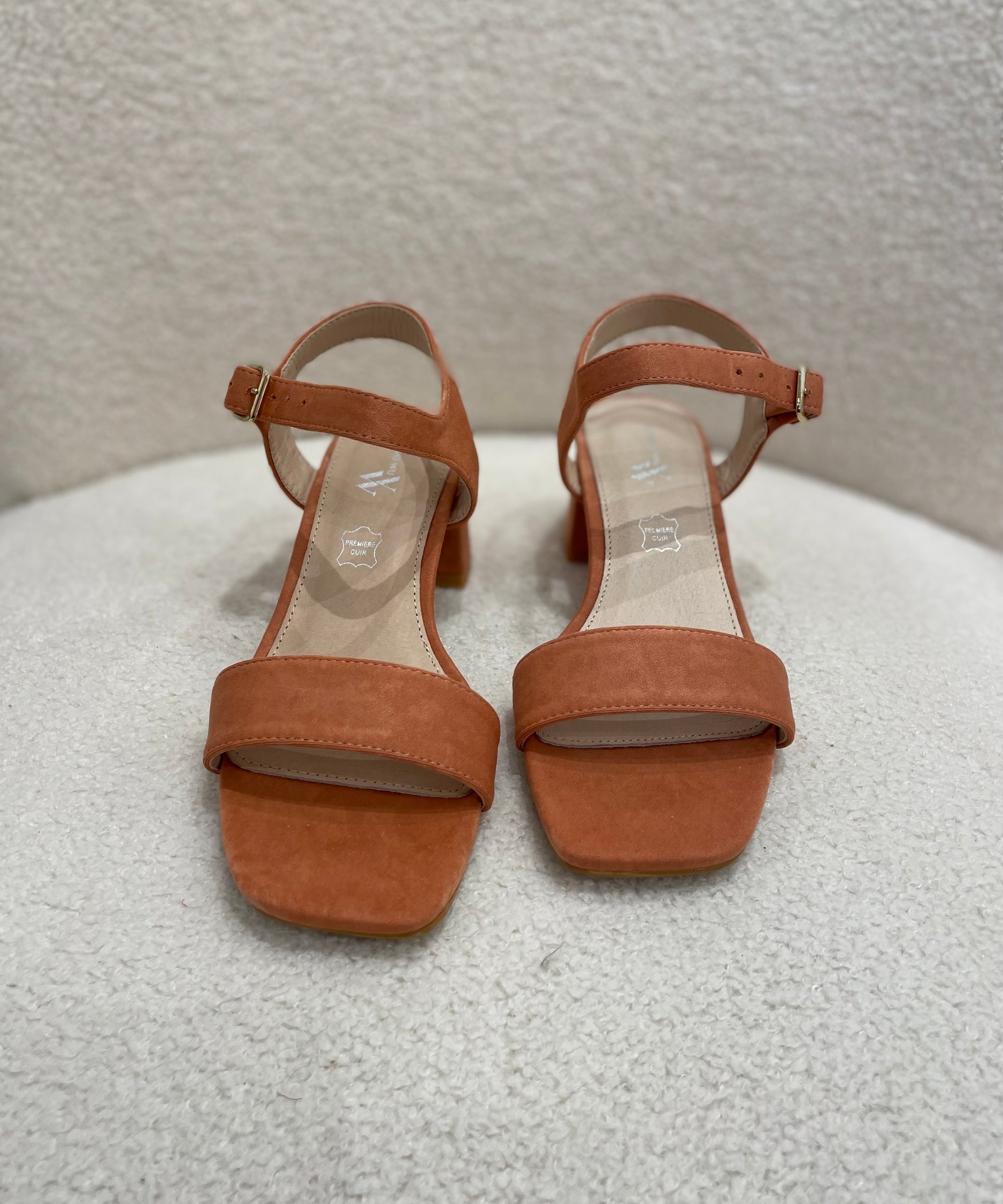 Sandales à talons Laurie - Saumon - VANESSA WU