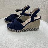 Georgina Wedges - Navy - VANESSA WU