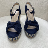 Georgina Wedges - Navy - VANESSA WU