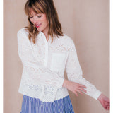 Chemise en broderie anglaise Seraphine - Ecru - C'EST BEAU LA VIE !