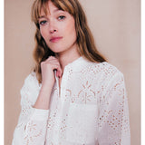 Chemise en broderie anglaise Seraphine - Ecru - C'EST BEAU LA VIE !