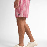 Short de bain rayés Reefway - Dusty Plum - PETROL INDUSTRIES HOMME
