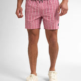 Short de bain rayés Reefway - Dusty Plum - PETROL INDUSTRIES HOMME