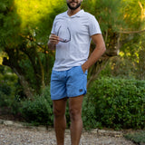 Polo l'Essentiel coton bio flamme - Blanc - IKKS Men