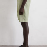Short en lin jogger Reso - Sauge - MARC'O POLO HOMME