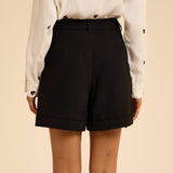 Short maxi poches et revers City - Noir - I.CODE