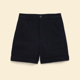 Short maxi poches et revers City - Noir - I.CODE