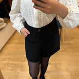 Short maxi poches et revers City - Noir - I.CODE
