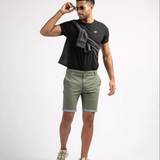 Short chino à motifs homme Merapi - Olive - Sun Valley homme