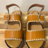 Sandales plates à brides Sigui - Camel - SCHMOOVE