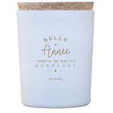 Bougie "Belle année remplie de petits bonheurs" - Marcel&Lily