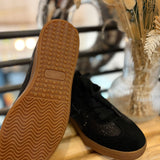 Sneakers effet daim rétro Sheffield - Noire - SCHMOOVE WOMEN