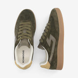 Sneakers urbaines en cuir Sheffield - Kaki - SCHMOOVE MEN