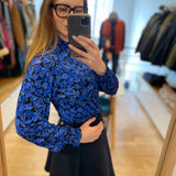 Top Billy imprimé fleuri - Noir/Bleu - FABIENNE CHAPOT