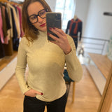 Pull col roulé Delima - Sable - Sun Valley Femme