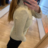 Pull col roulé Delima - Sable - Sun Valley Femme