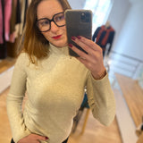 Pull col roulé Delima - Sable - Sun Valley Femme