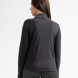 Sous-pull Delima col roulé - Gris Foncé chiné - Sun Valley femme