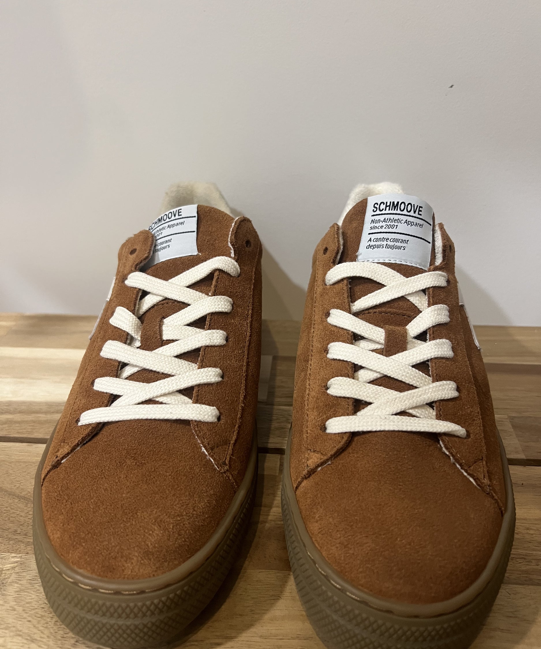 Sneakers Spark Signature M - Marron/Blanc - SCHMOOVE MEN