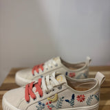 Baskets fleurs brodées Stomp - beige/multicolore - ARMISTICE