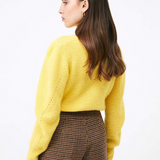 Short-jupe taille haute pied-de-poule Banny - Taupe - SUNCOO