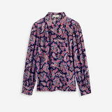 Blouse imprimé cachemire Laura - Rouge - SUNCOO